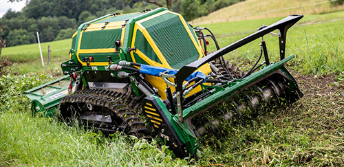 Mulchraupe im Einsatz